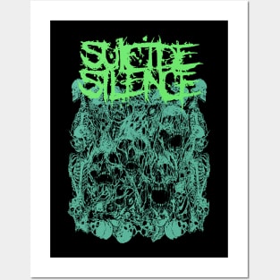 The green of skull silence Posters and Art